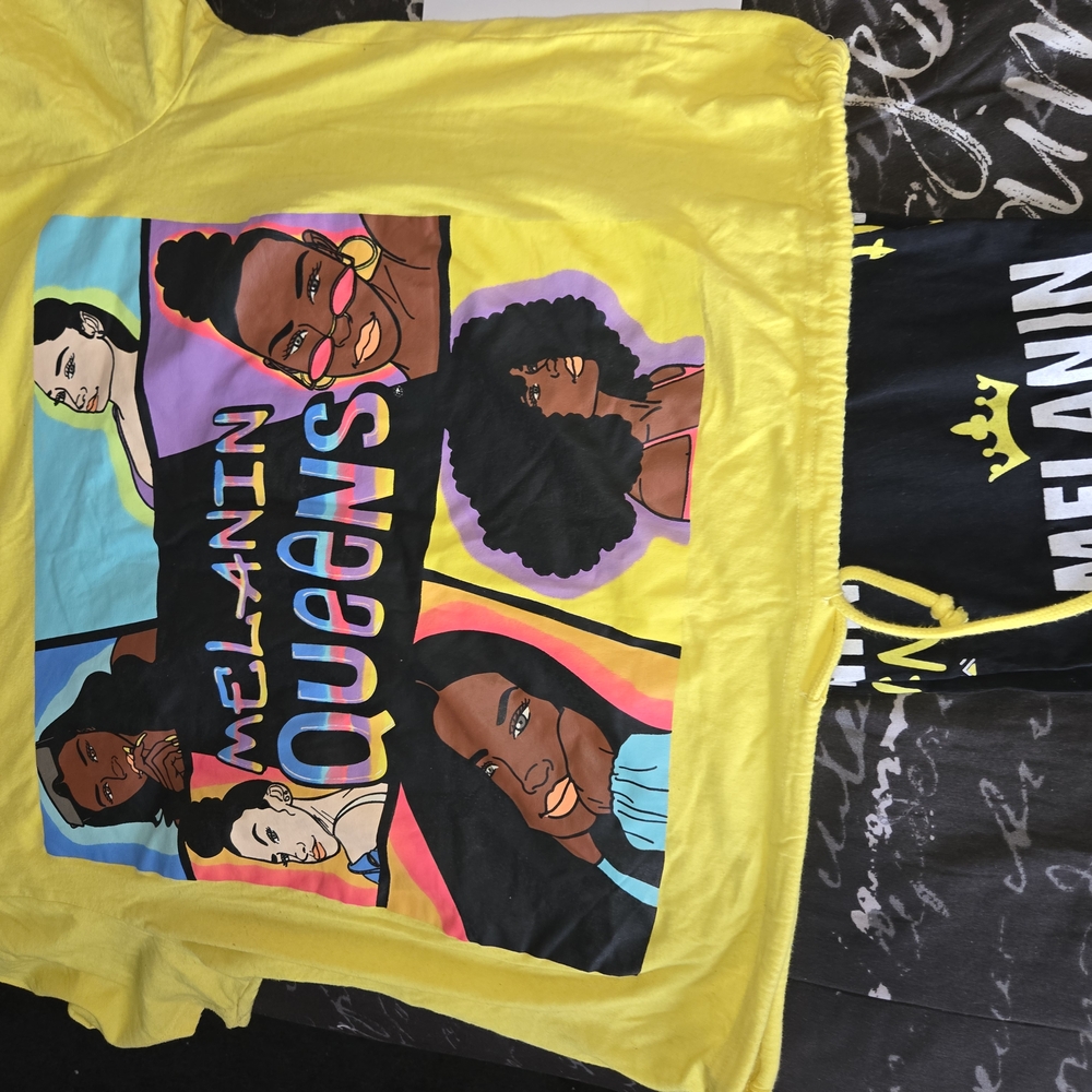 Yellow Melanin Queens Graphic T-Shirt